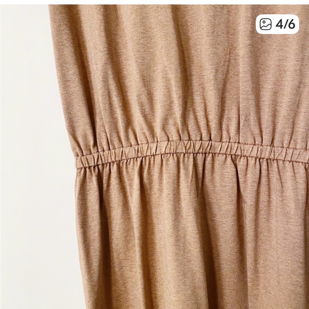 Fighting Eel Short Sleeve Womens Beige T-Shirt Dress  Size: M - Picture 8 of 9